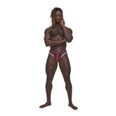 Male Power Sport Mesh Thong Burgundy for Men Mens G-Strings